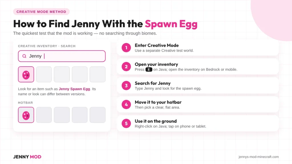 find-jenny-with-spawn-egg-steps